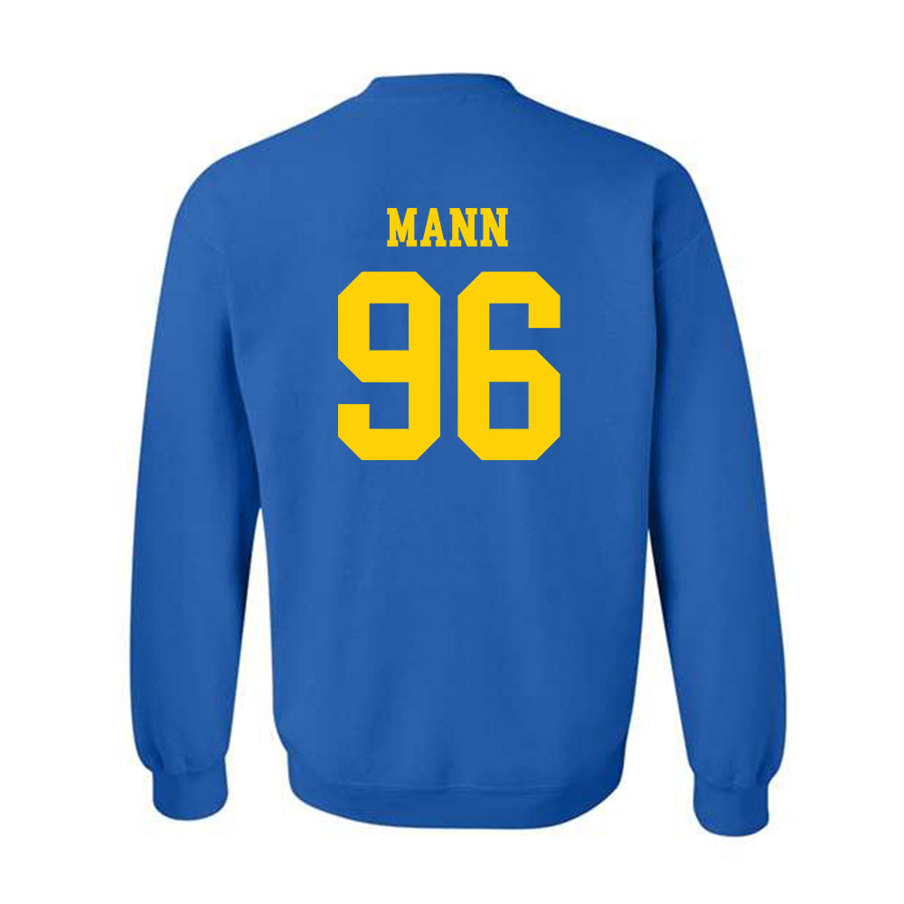 Delaware - NCAA Football : Dylan Mann - Fashion Shersey Crewneck Sweatshirt-1