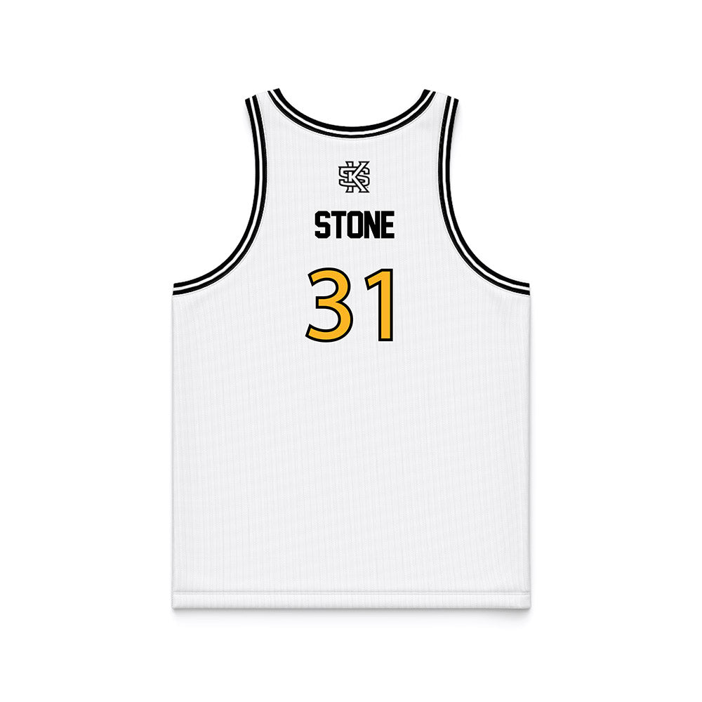 - NCAA Men's Basketball : Charles Stone - White Basketball Jersey-1