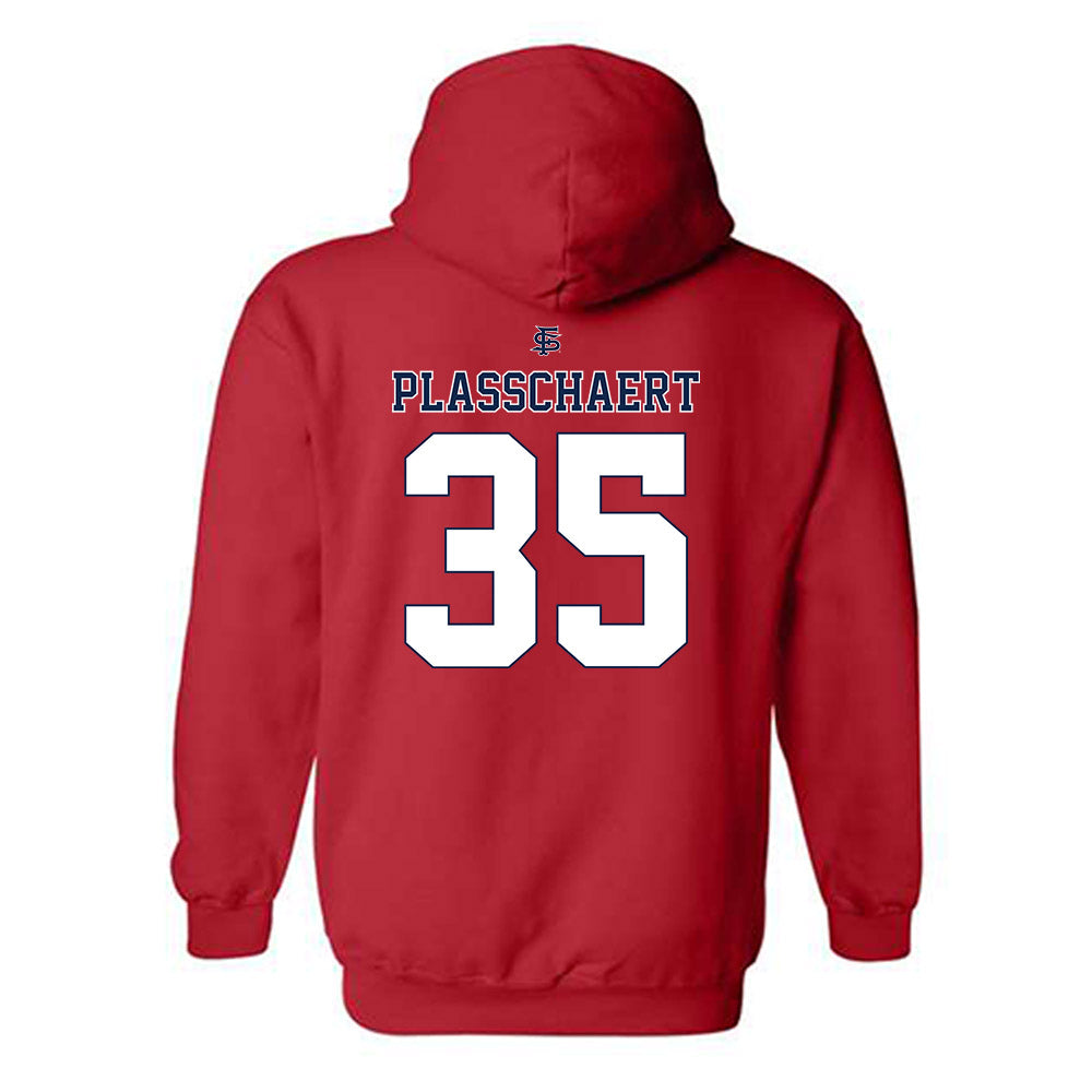Fresno State - NCAA Baseball : Zach Plasschaert - Sports Shersey Hooded Sweatshirt-1
