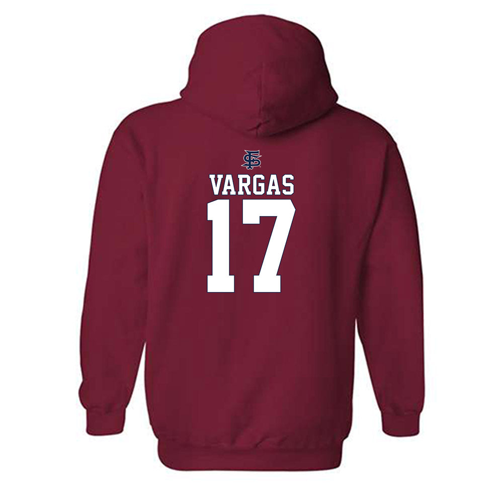 Fresno State - NCAA Softball : Gizella Vargas - Sports Shersey Hooded Sweatshirt-1