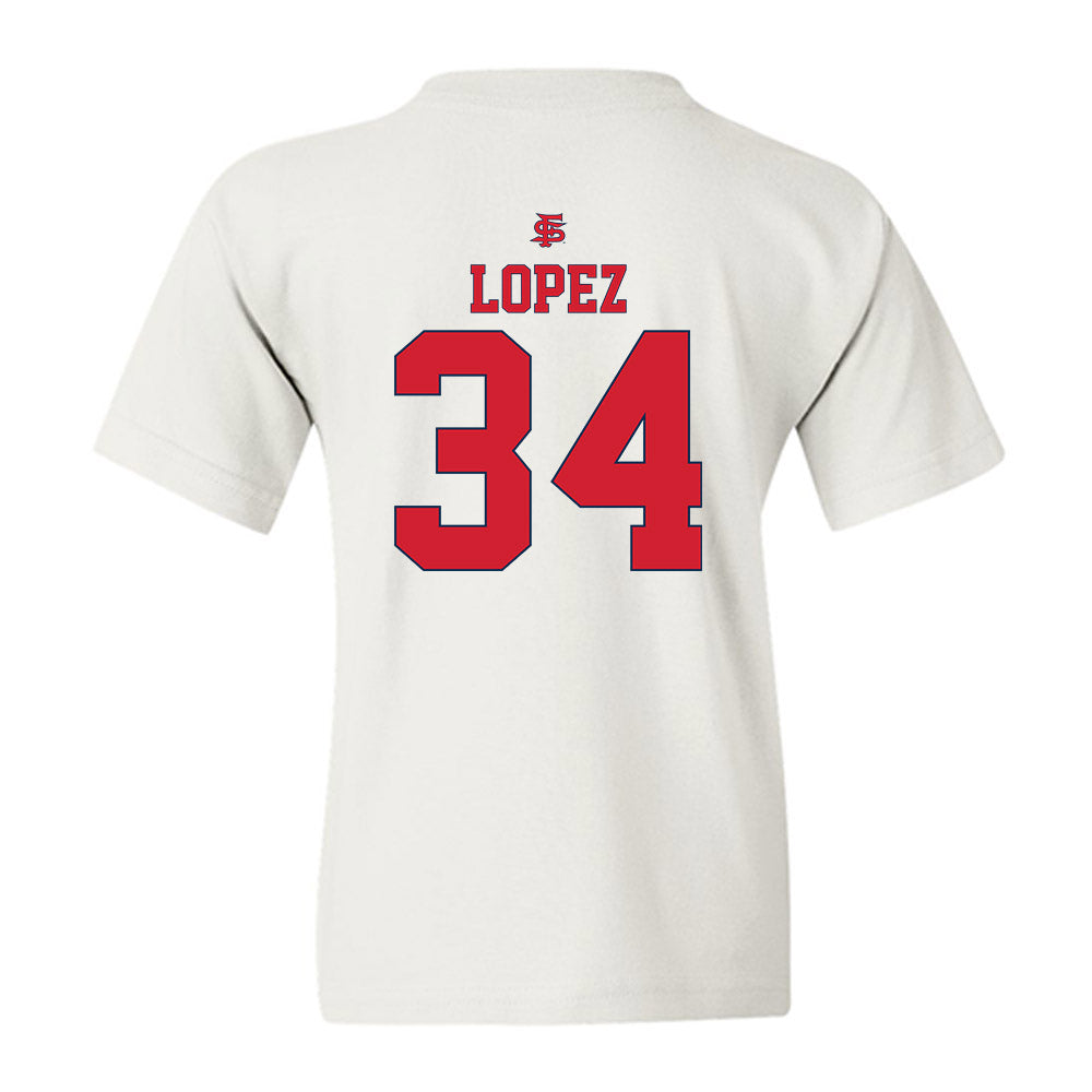 Fresno State - NCAA Softball : Christal Lopez - Sports Shersey Youth T-Shirt-1