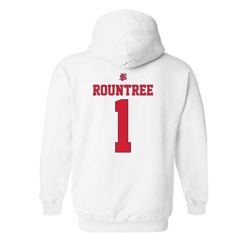 Fresno State - NCAA Softball : Nadia Rountree - Sports Shersey Hooded Sweatshirt-1