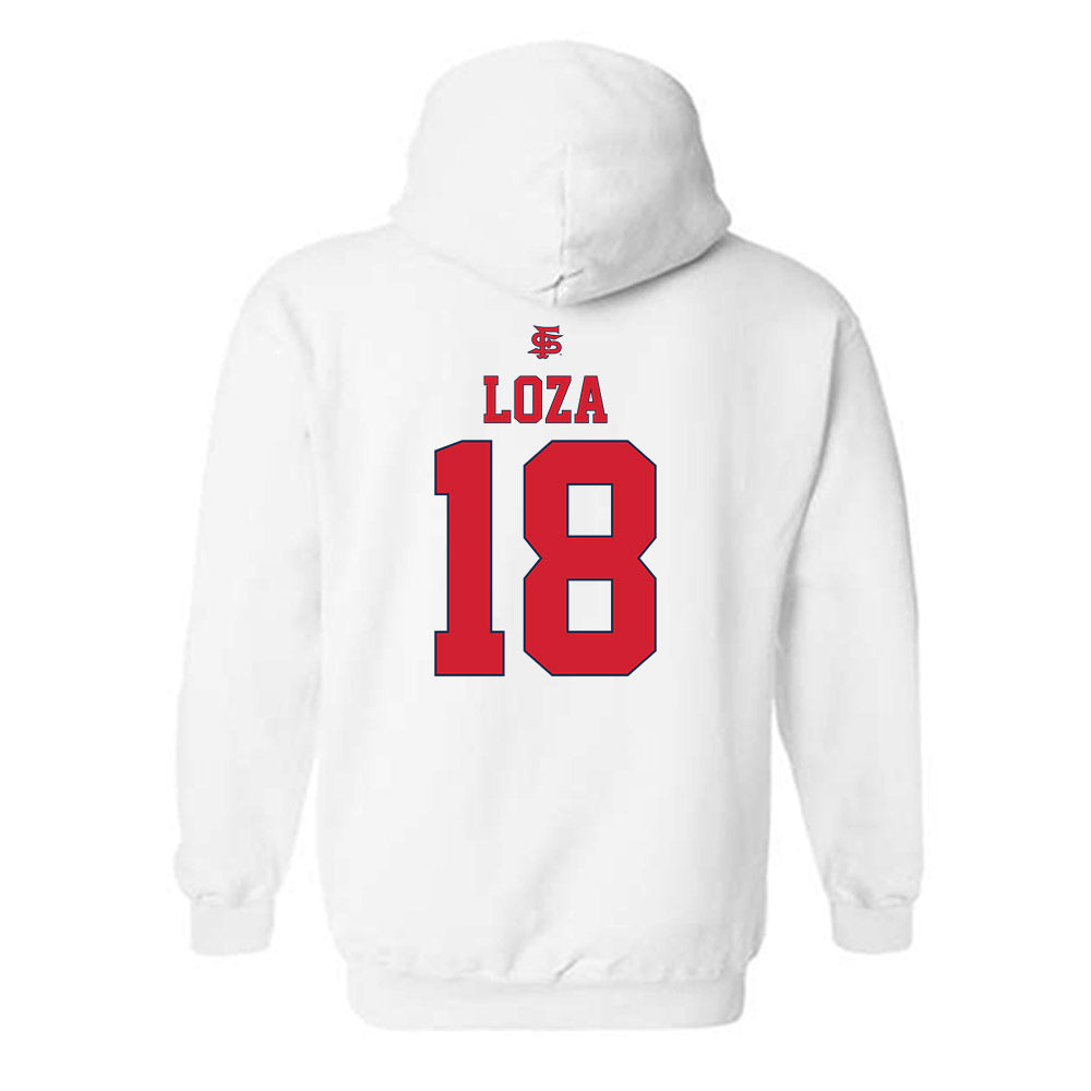 Fresno State - NCAA Softball : Alyssa Loza - Sports Shersey Hooded Sweatshirt-1