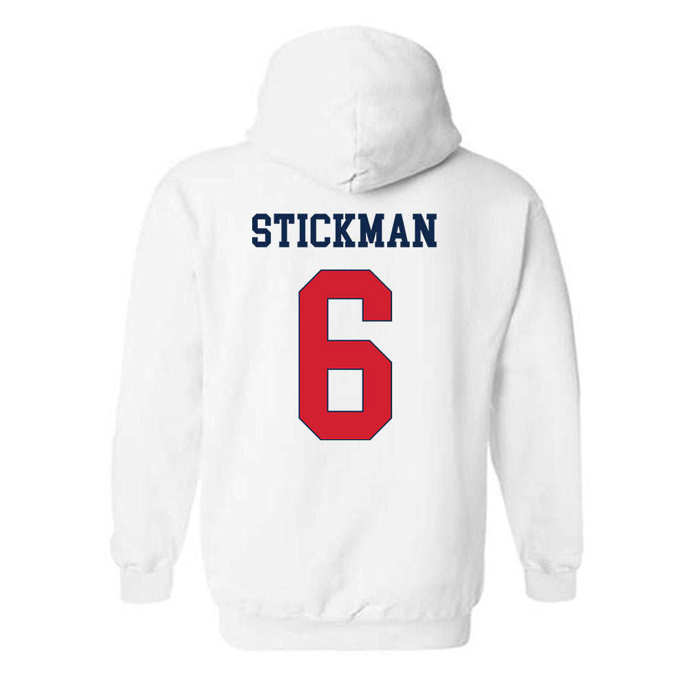 Fresno State - NCAA Men's Basketball : Dj Stickman - Classic Shersey Hooded Sweatshirt-1