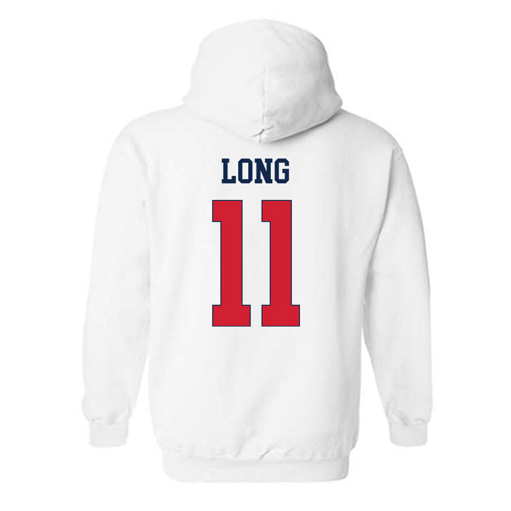 Fresno State - NCAA Women's Basketball : Emilia Long - Classic Shersey Hooded Sweatshirt-1