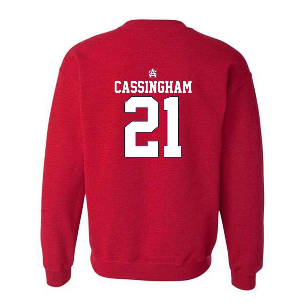 South Alabama - NCAA Baseball : Charlie Cassingham - Sports Shersey Crewneck Sweatshirt-1