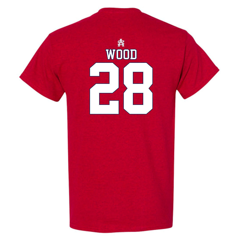 South Alabama - NCAA Baseball : Nathan Wood - Sports Shersey T-Shirt-1