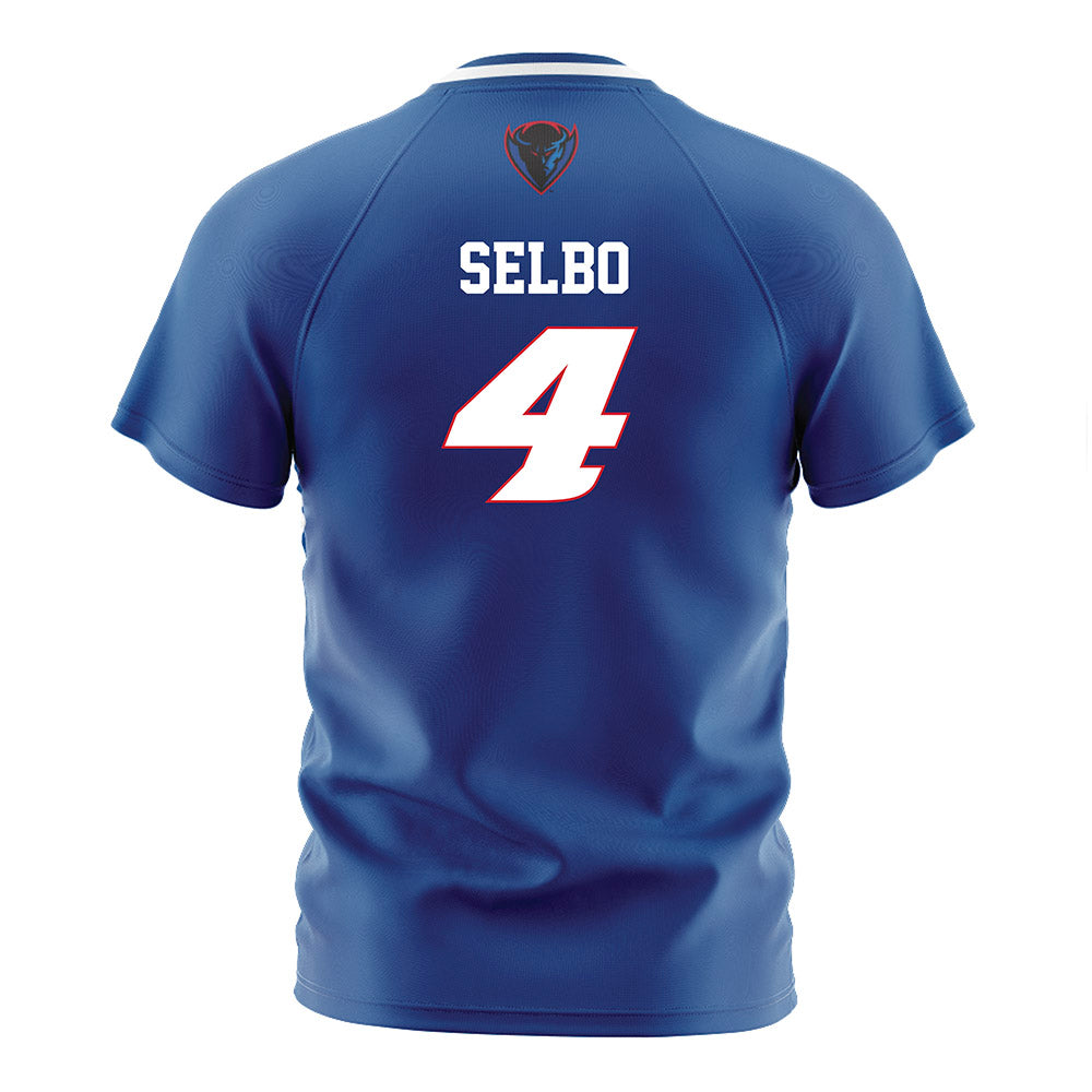 DePaul - NCAA Men's Soccer : Ronan Selbo - Blue Soccer Jersey-1