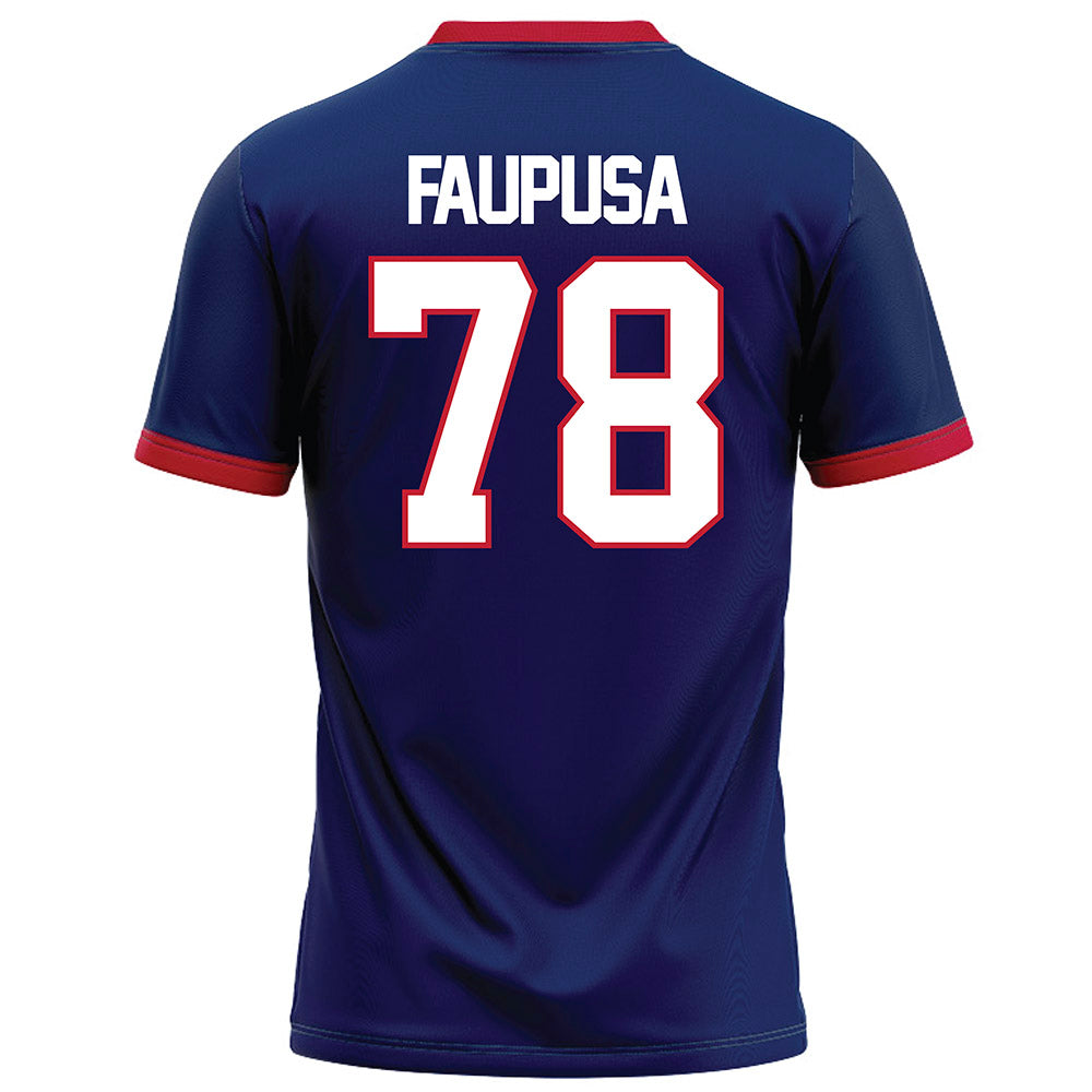 Arizona - NCAA Football : Manoah Faupusa - Blue Football Jersey-1