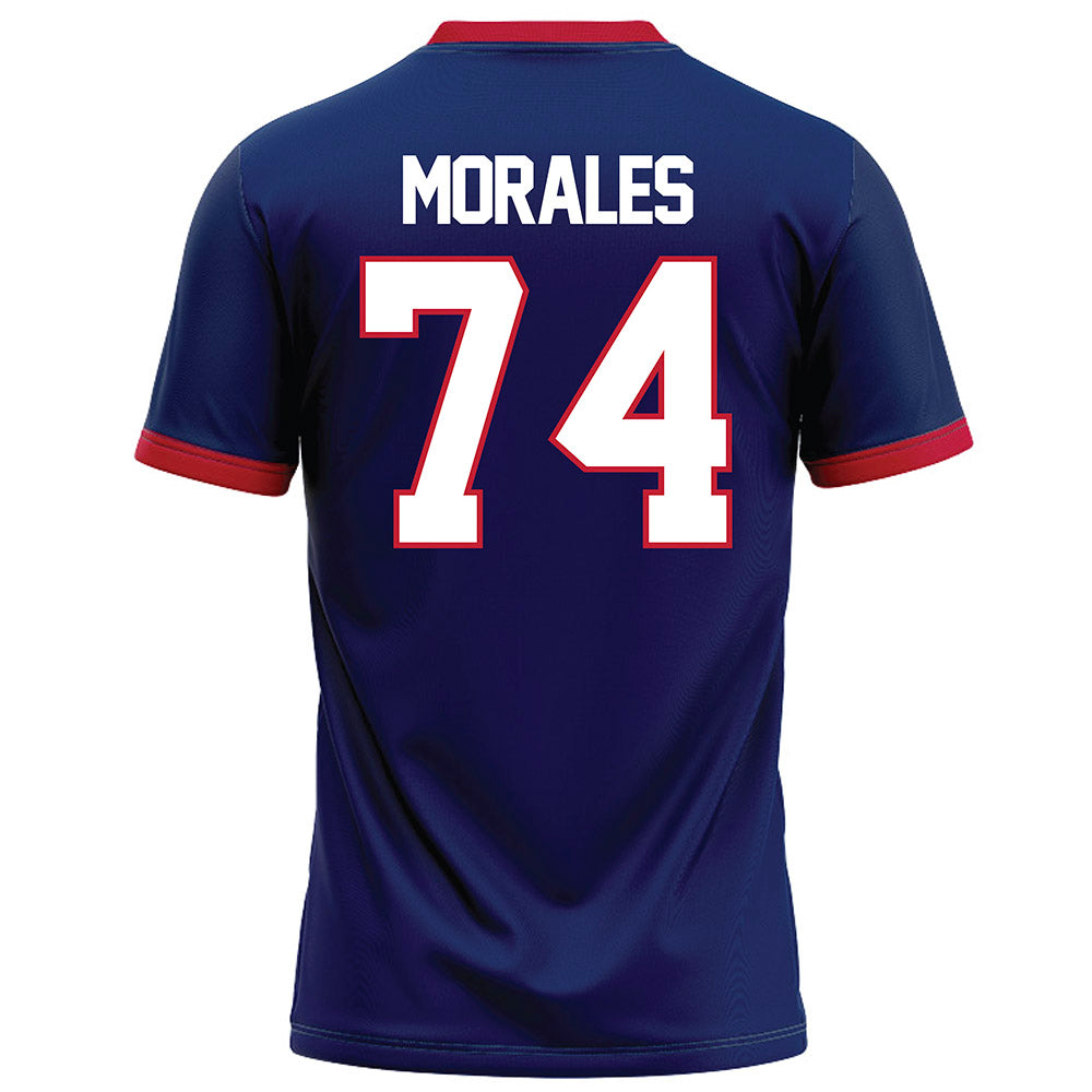 Arizona - NCAA Football : Justin Morales - Blue Football Jersey-1