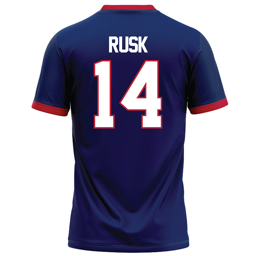 Arizona - NCAA Football : Cole Rusk - Blue Football Jersey-1