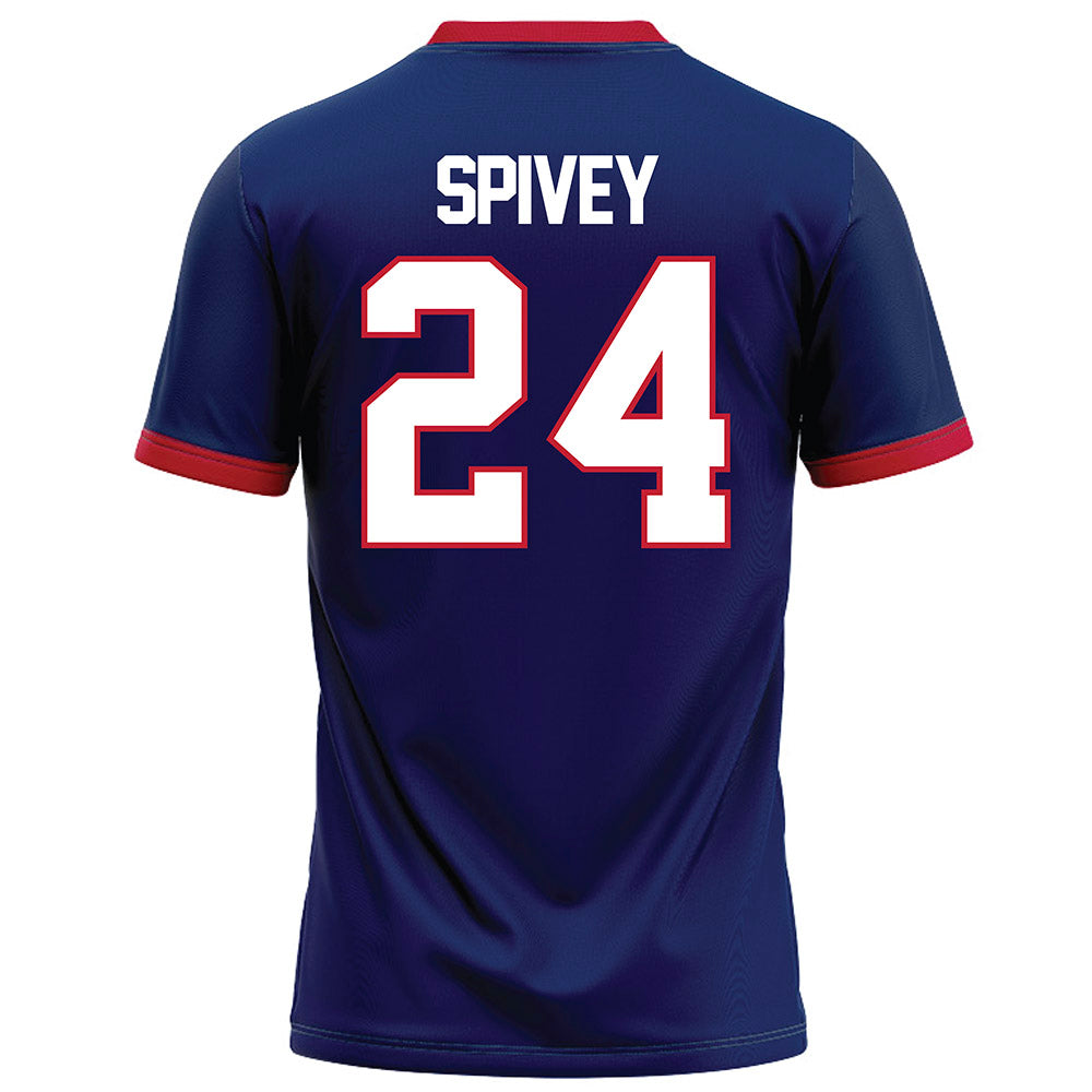 Arizona - NCAA Football : Kingston Spivey - Blue Football Jersey-1
