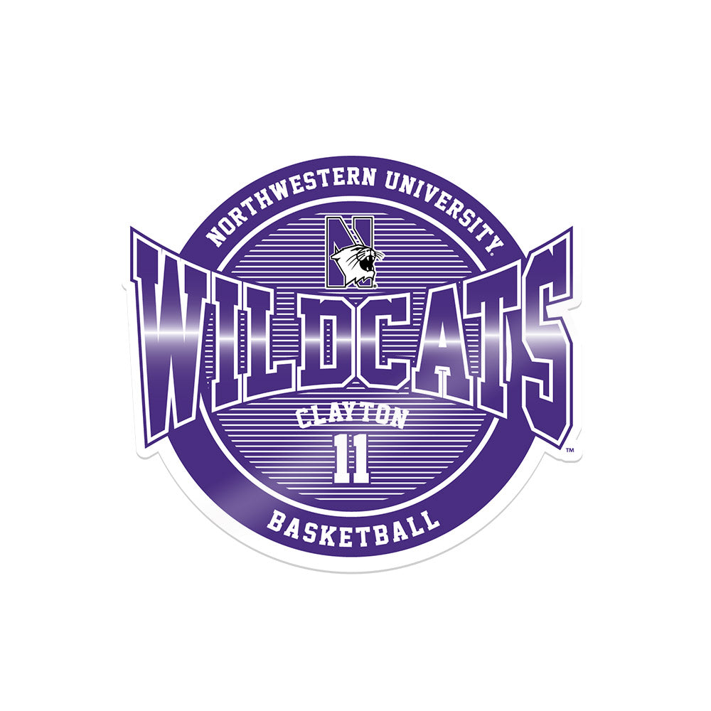 Northwestern - NCAA Men's Basketball : Jordan Clayton - Sticker