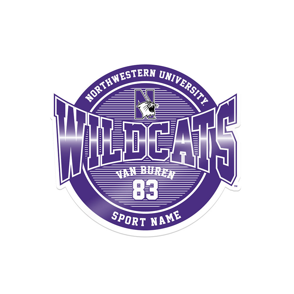 Northwestern - NCAA Football : Blake Van Buren - Sticker