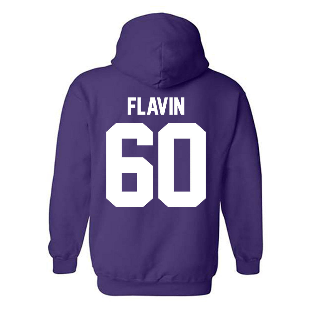 Northwestern - NCAA Football : Hayden Flavin - Classic Shersey Hooded Sweatshirt-1