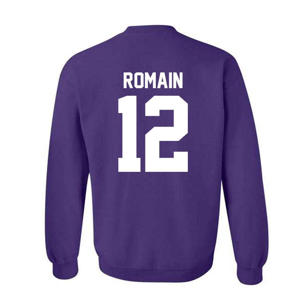 Northwestern - NCAA Football : Marcus Romain - Classic Shersey Crewneck Sweatshirt-1