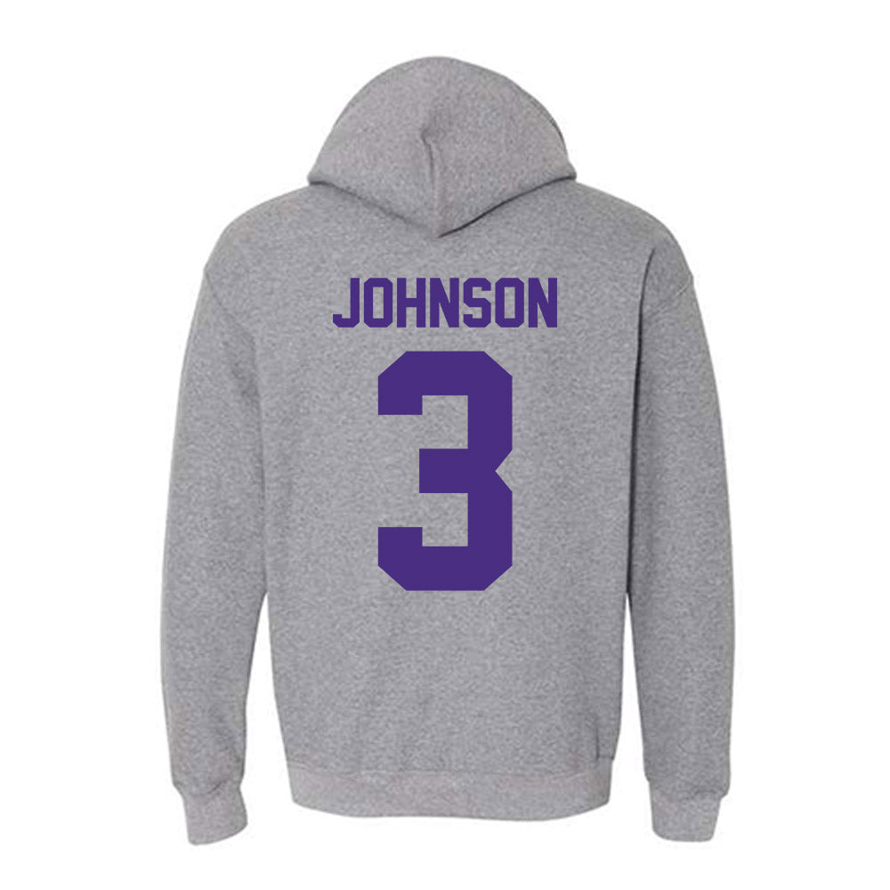 Northwestern - NCAA Men's Soccer : Andrew Johnson - Classic Shersey Hooded Sweatshirt-1
