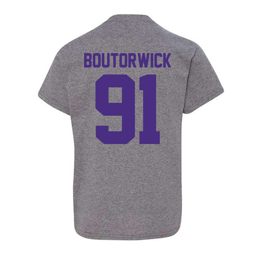 Northwestern - NCAA Football : Evan Boutorwick - Classic Shersey Youth T-Shirt-1