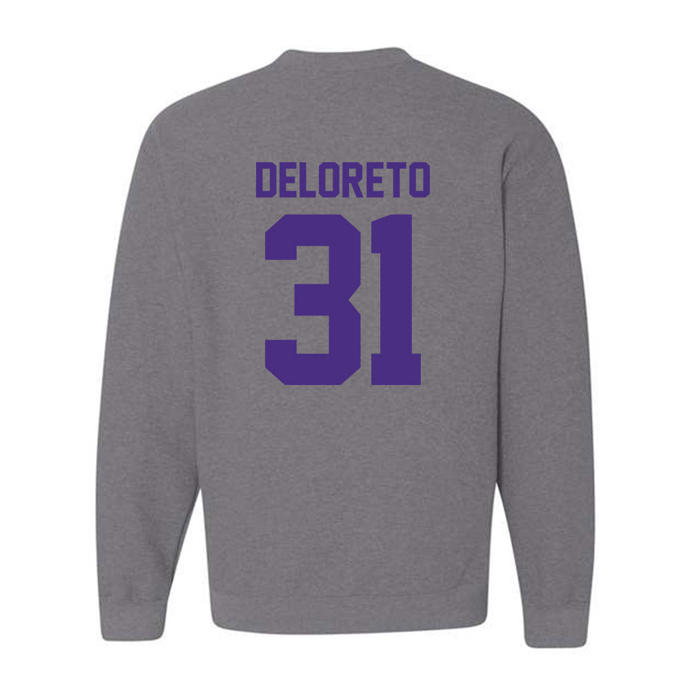 Northwestern - NCAA Baseball : Dominic DeLoreto - Classic Shersey Crewneck Sweatshirt-1