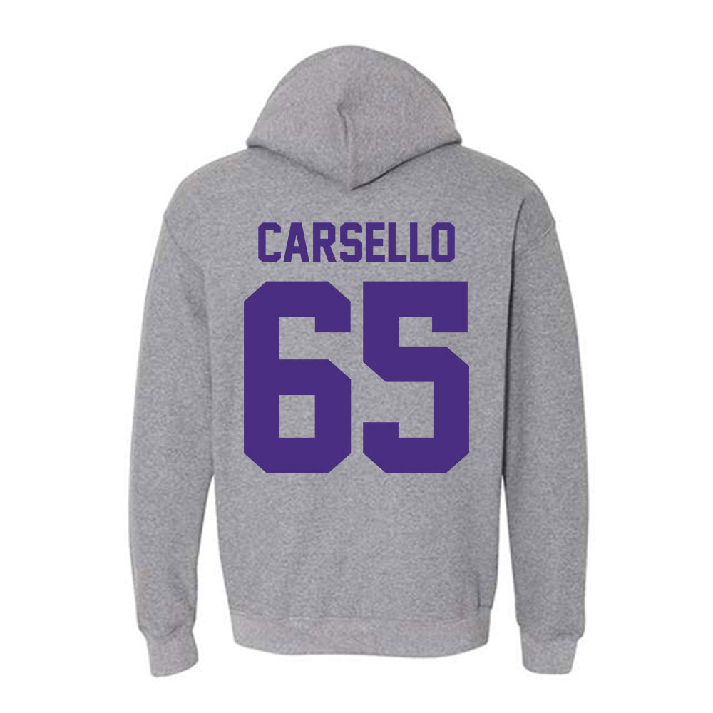 Northwestern - NCAA Football : Jackson Carsello - Classic Shersey Hooded Sweatshirt-1