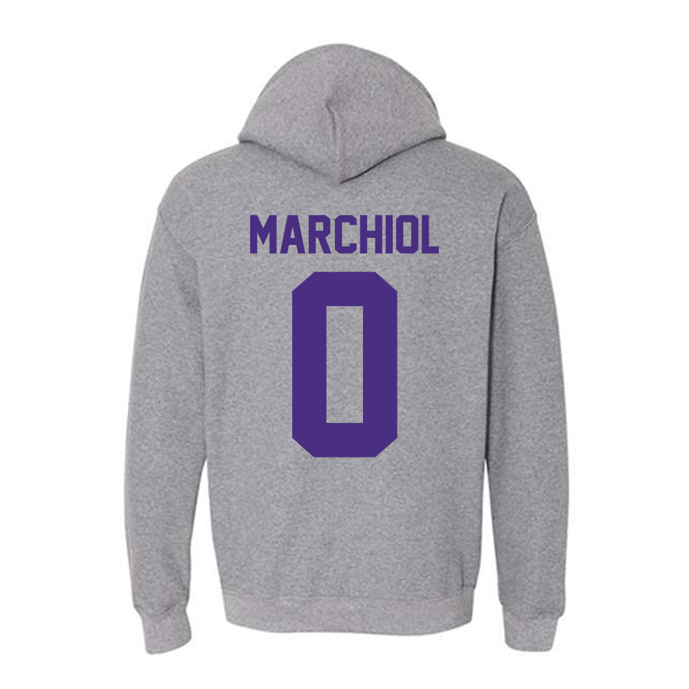 Northwestern - NCAA Football : Nicco Marchiol - Classic Shersey Hooded Sweatshirt-1