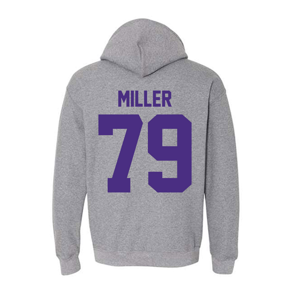 Northwestern - NCAA Football : Jacob Miller - Classic Shersey Hooded Sweatshirt-1
