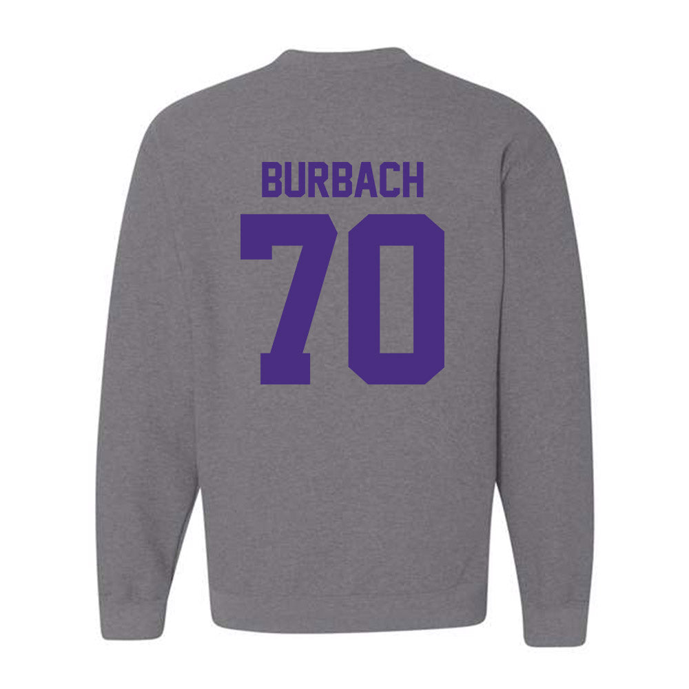 Northwestern - NCAA Football : Leighton Burbach - Classic Shersey Crewneck Sweatshirt-1