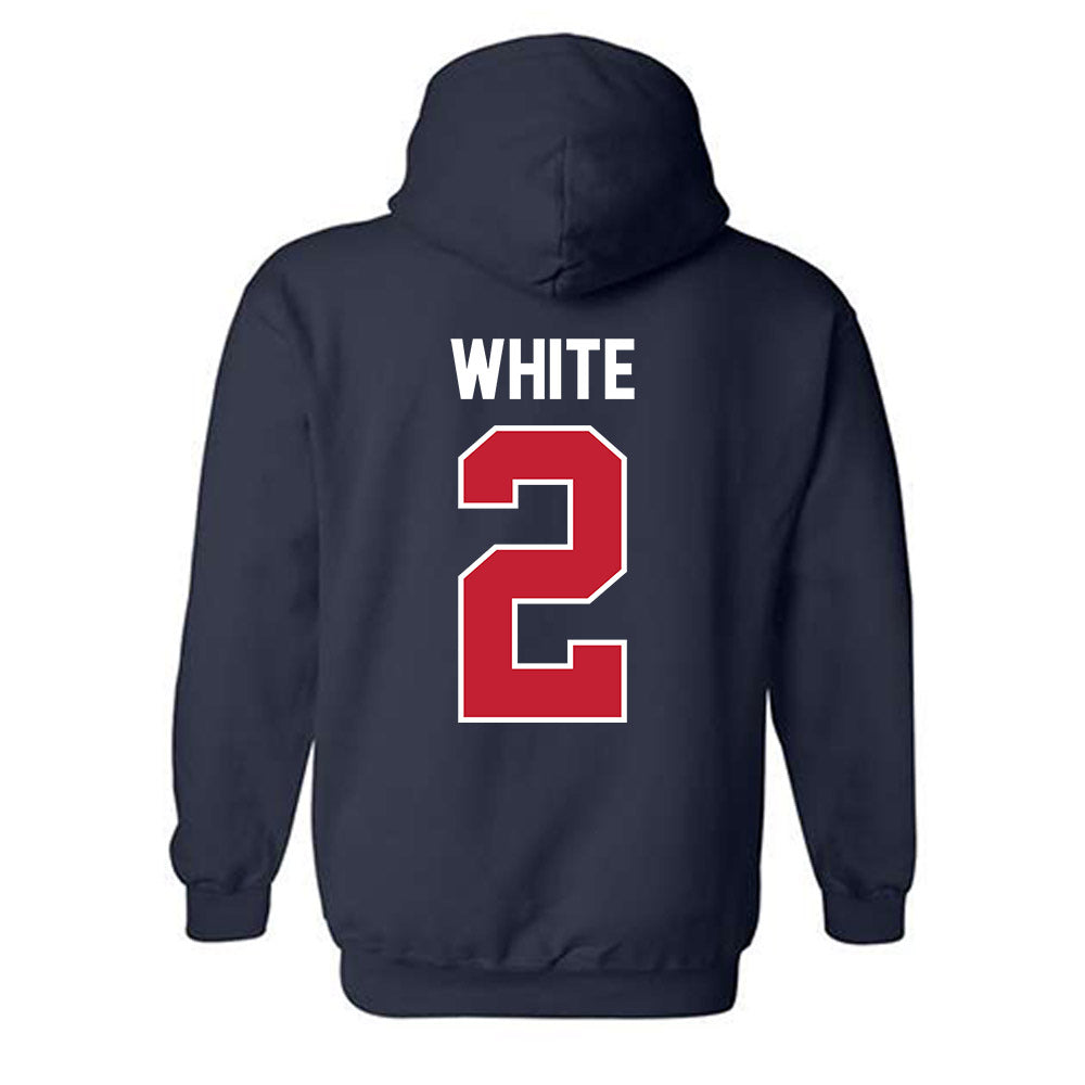 St. Johns - NCAA Women's Volleyball : Kendall White - Classic Shersey Hooded Sweatshirt-1