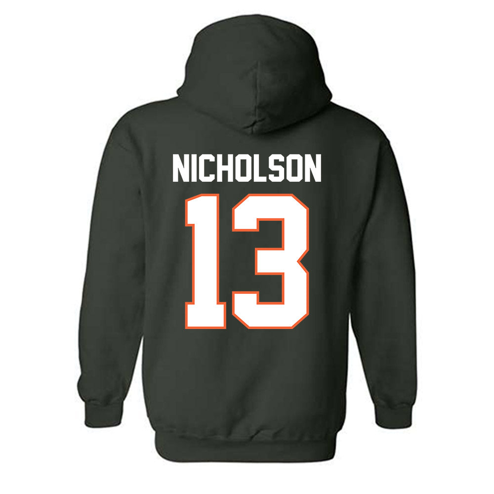 Miami - NCAA Women's Soccer : Crosby Nicholson - Classic Shersey Hooded Sweatshirt-1