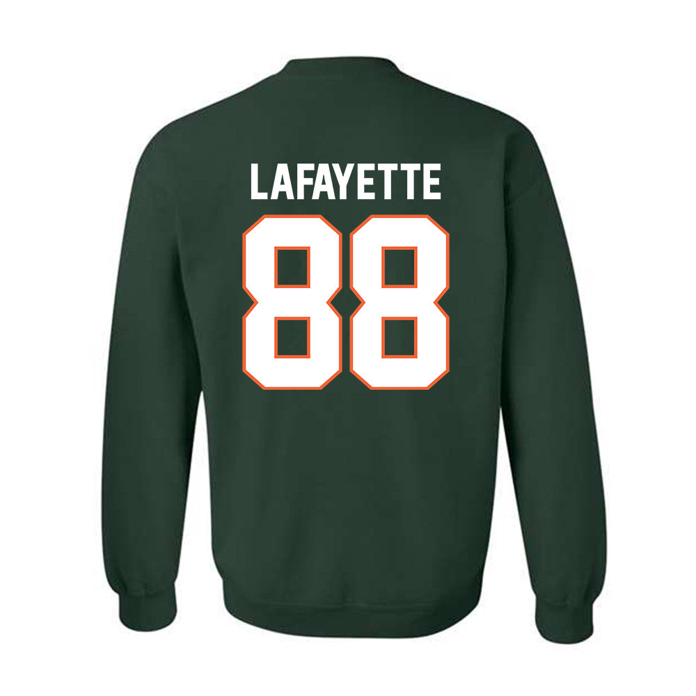 Miami - NCAA Football : DeAnthony Lafayette - Classic Shersey Crewneck Sweatshirt-1