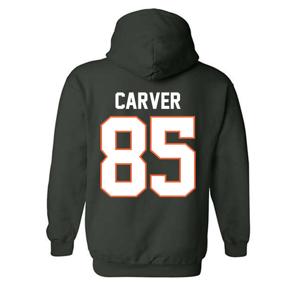 Miami - NCAA Football : Jackson Carver - Classic Shersey Hooded Sweatshirt