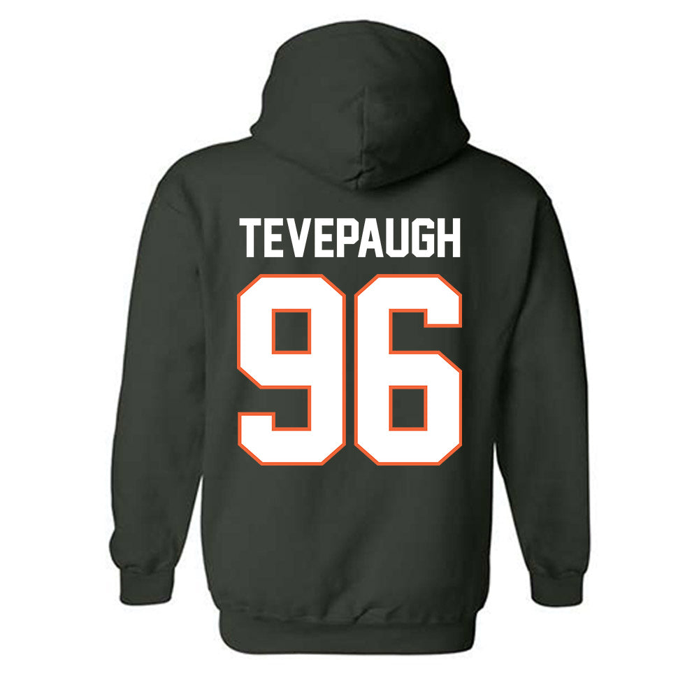 Miami - NCAA Football : Tucker Tevepaugh - Classic Shersey Hooded Sweatshirt-1