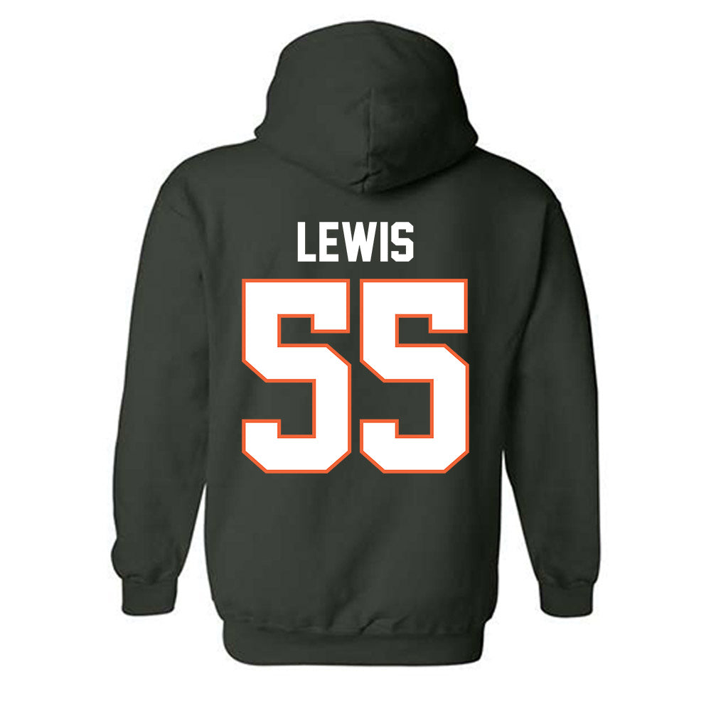 Miami - NCAA Men's Basketball : Acaden Lewis - Classic Shersey Hooded Sweatshirt-1