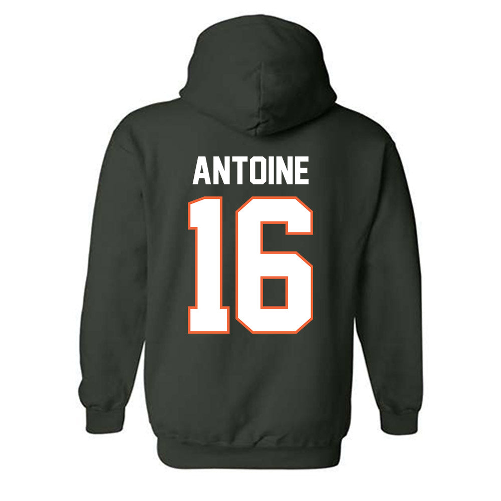 Miami - NCAA Football : Jaboree Antoine - Classic Shersey Hooded Sweatshirt-1