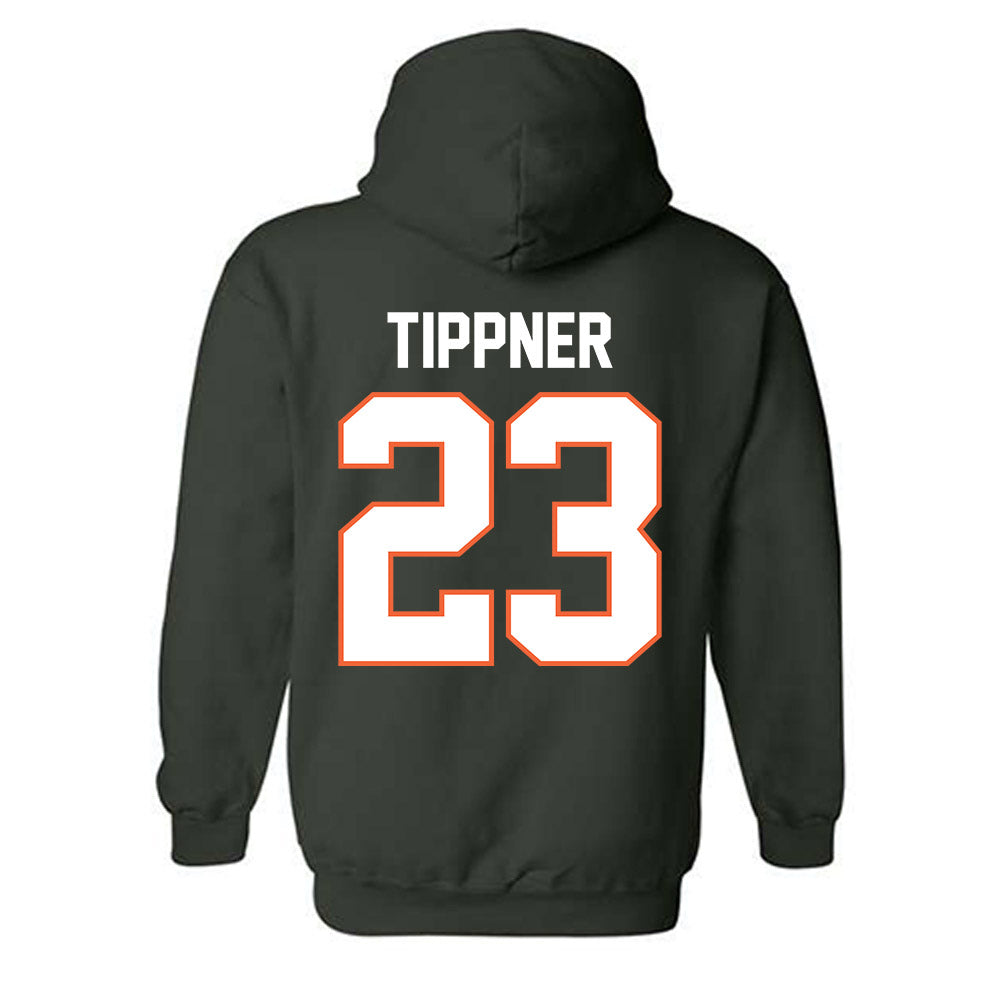 Miami - NCAA Women's Basketball : Meredith Tippner - Classic Shersey Hooded Sweatshirt-1
