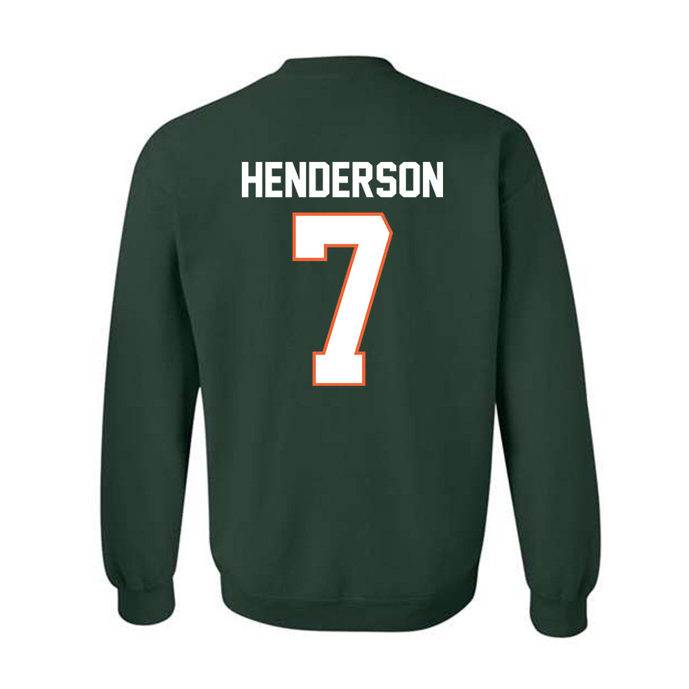Miami - NCAA Men's Basketball : Shelton Henderson - Classic Shersey Crewneck Sweatshirt-1