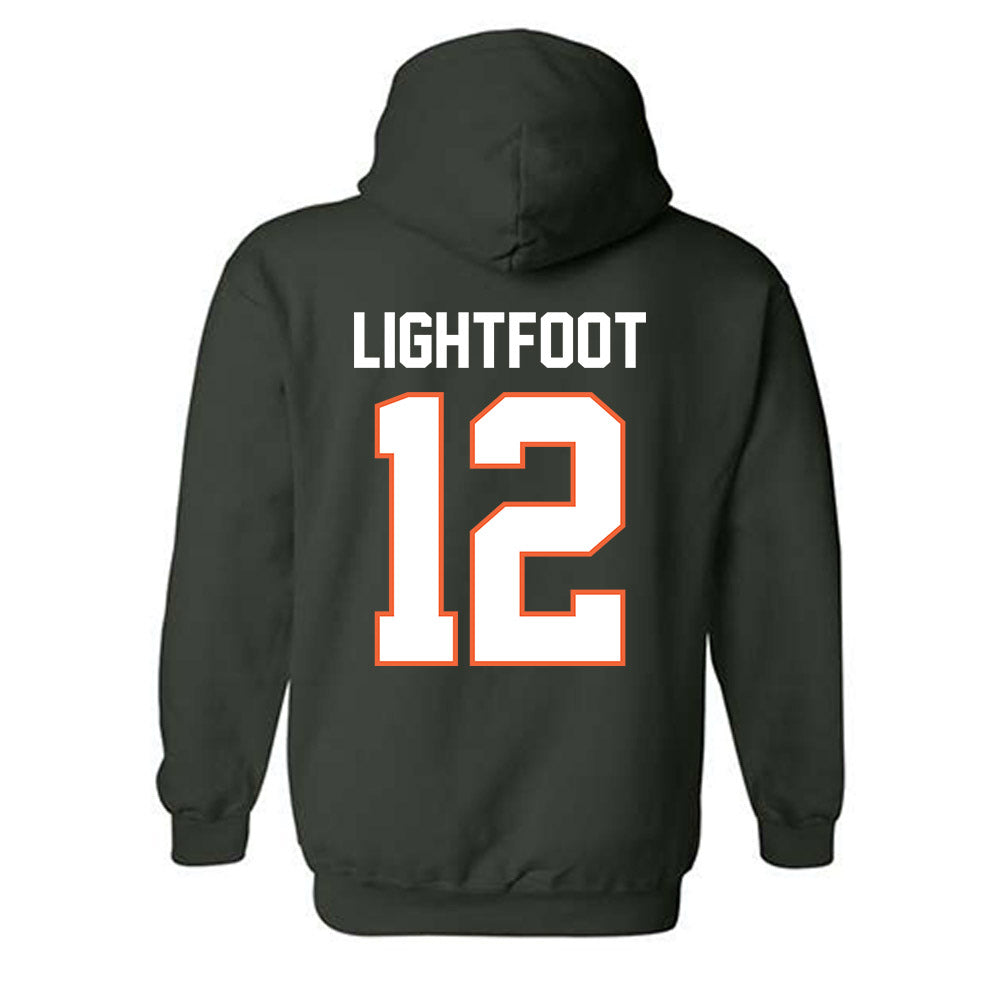 Miami - NCAA Football : Marquise Lightfoot - Classic Shersey Hooded Sweatshirt-1