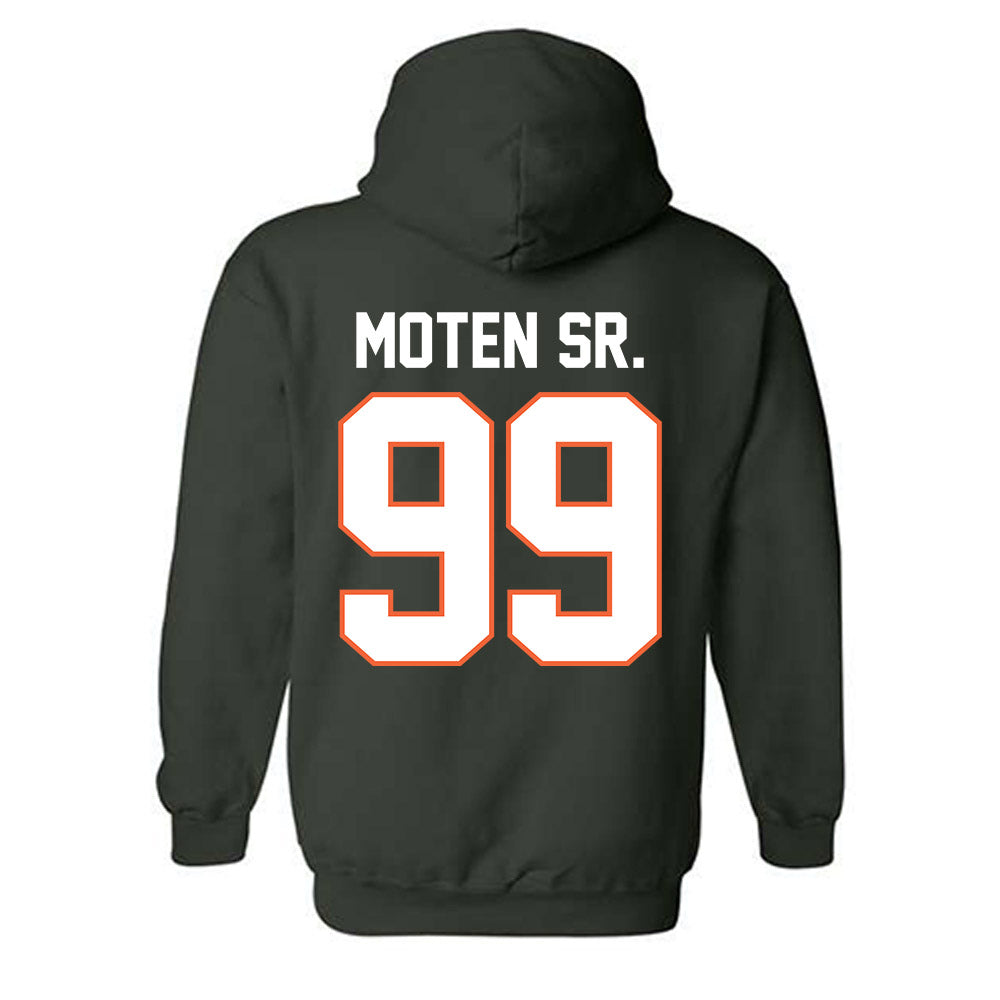 Miami - NCAA Football : Ahmad Moten Sr. - Classic Shersey Hooded Sweatshirt-1