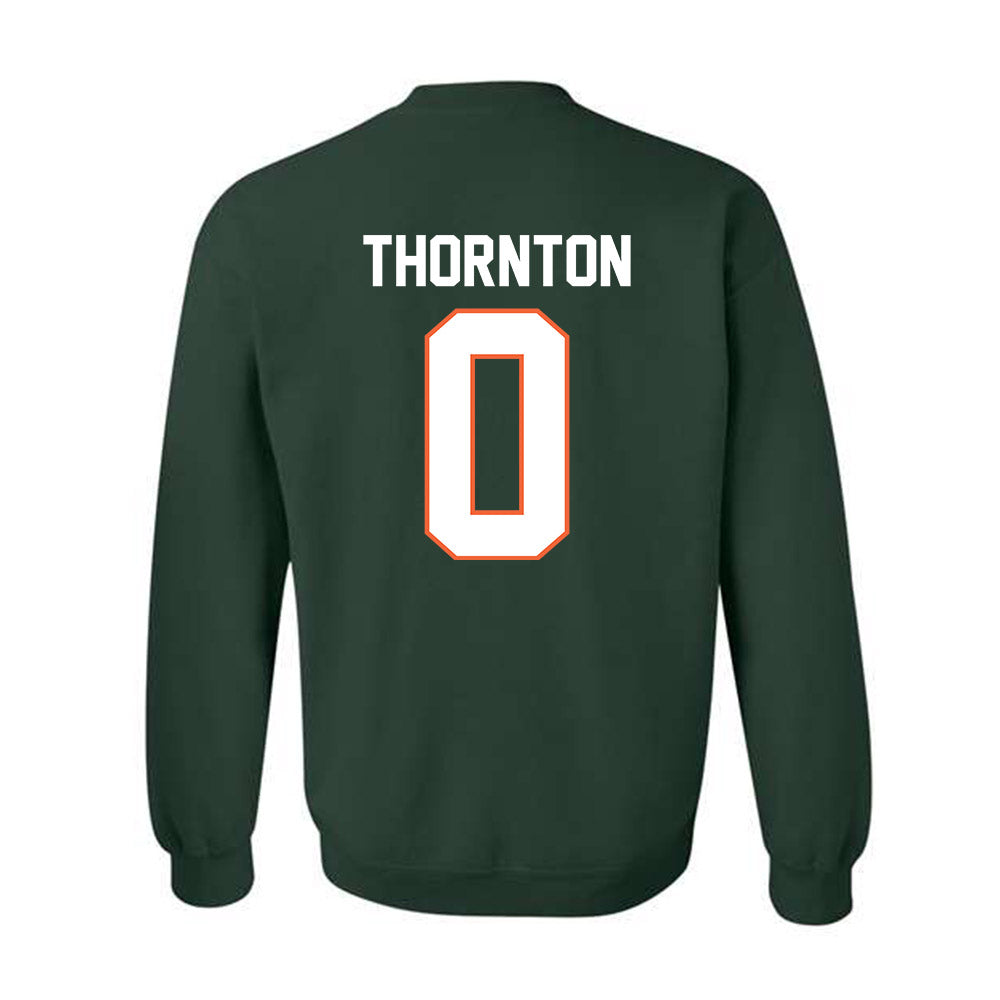 Miami - NCAA Football : Omar Thornton - Classic Shersey Crewneck Sweatshirt-1
