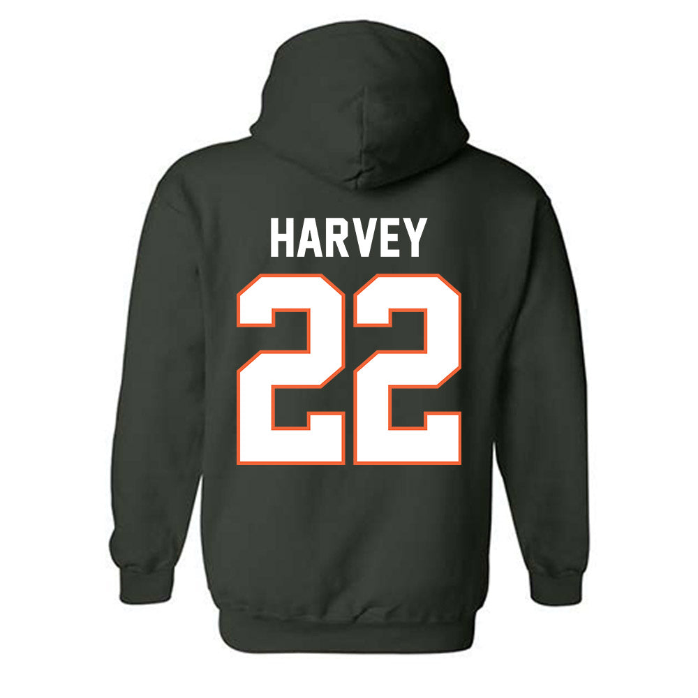 Miami - NCAA Women's Volleyball : Asia Harvey - Classic Shersey Hooded Sweatshirt-1