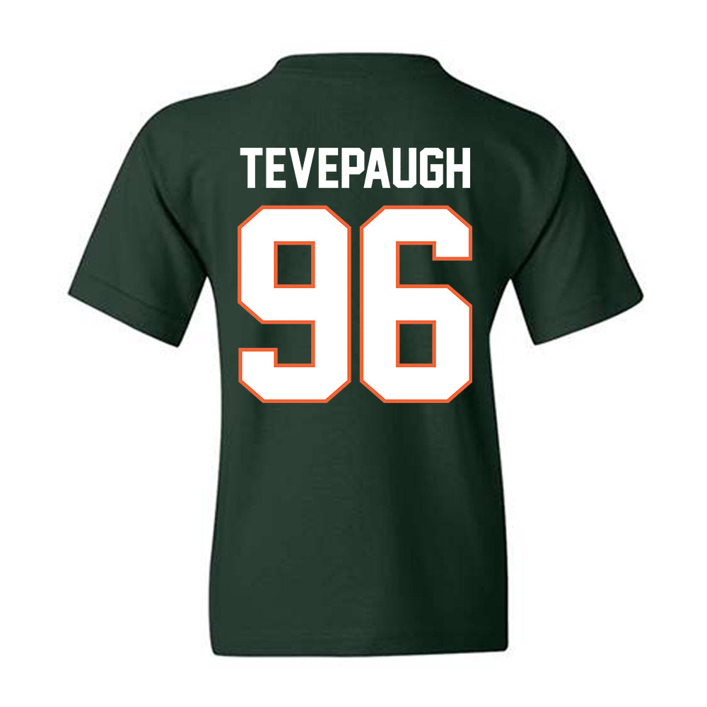 Miami - NCAA Football : Tucker Tevepaugh - Classic Shersey Youth T-Shirt-1