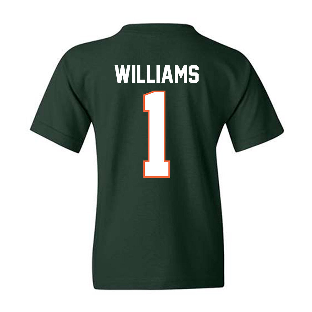 Miami - NCAA Women's Basketball : Cameron Williams - Classic Shersey Youth T-Shirt-1