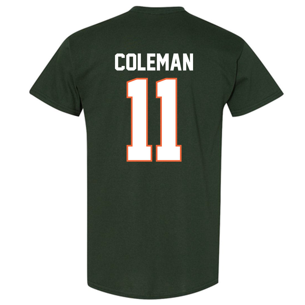 Miami - NCAA Football : Dereon Coleman - Classic Shersey T-Shirt-1