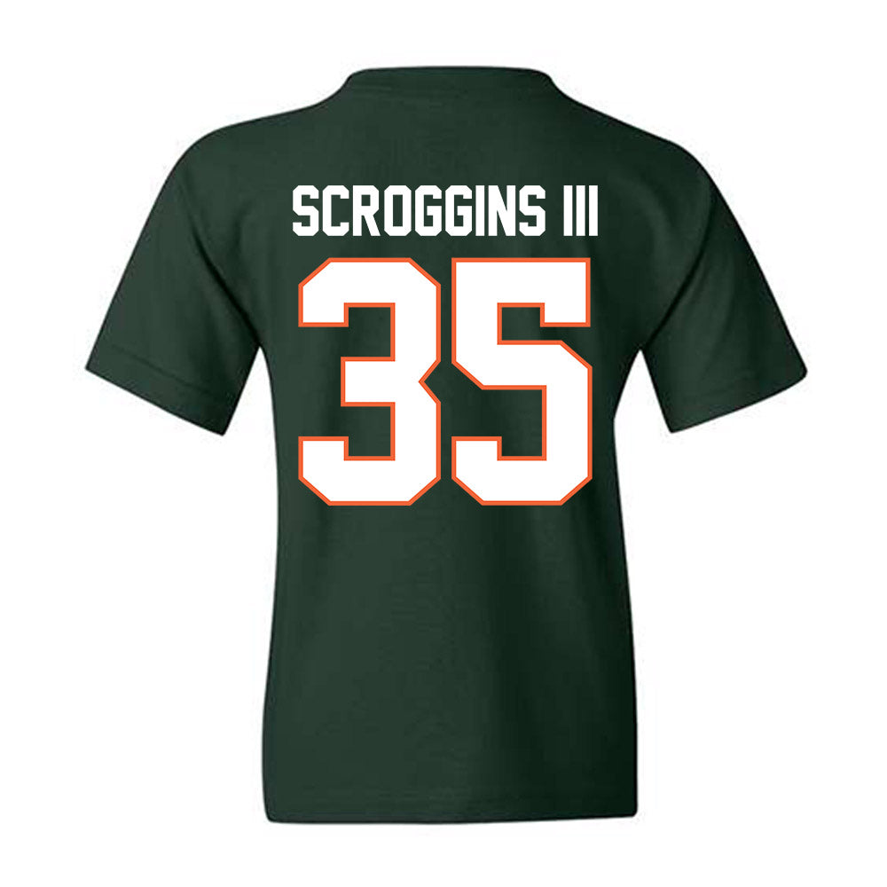 Miami - NCAA Football : Herbert Scroggins III - Classic Shersey Youth T-Shirt-1