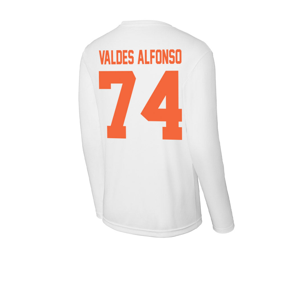 Miami - NCAA Football : Yerovi Valdes Alfonso - Classic Shersey Activewear Long Sleeve T-Shirt-1