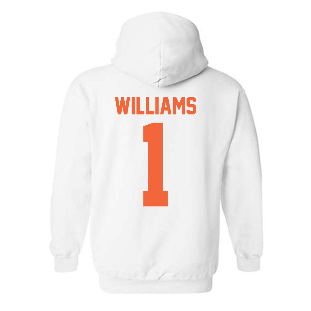 Miami - NCAA Women's Basketball : Camille Williams - Classic Shersey Hooded Sweatshirt-1