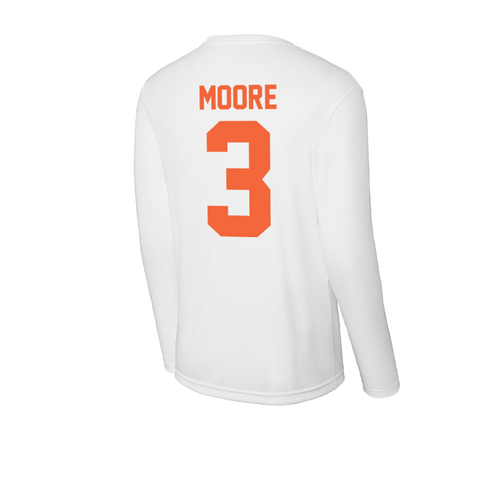 Miami - NCAA Football : Joshua Moore - Classic Shersey Activewear Long Sleeve T-Shirt-1
