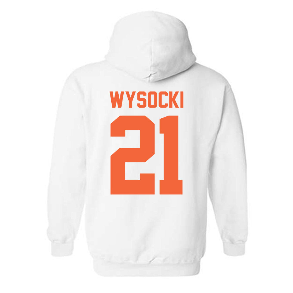 Miami - NCAA Women's Soccer : Carlie Wysocki - Classic Shersey Hooded Sweatshirt-1
