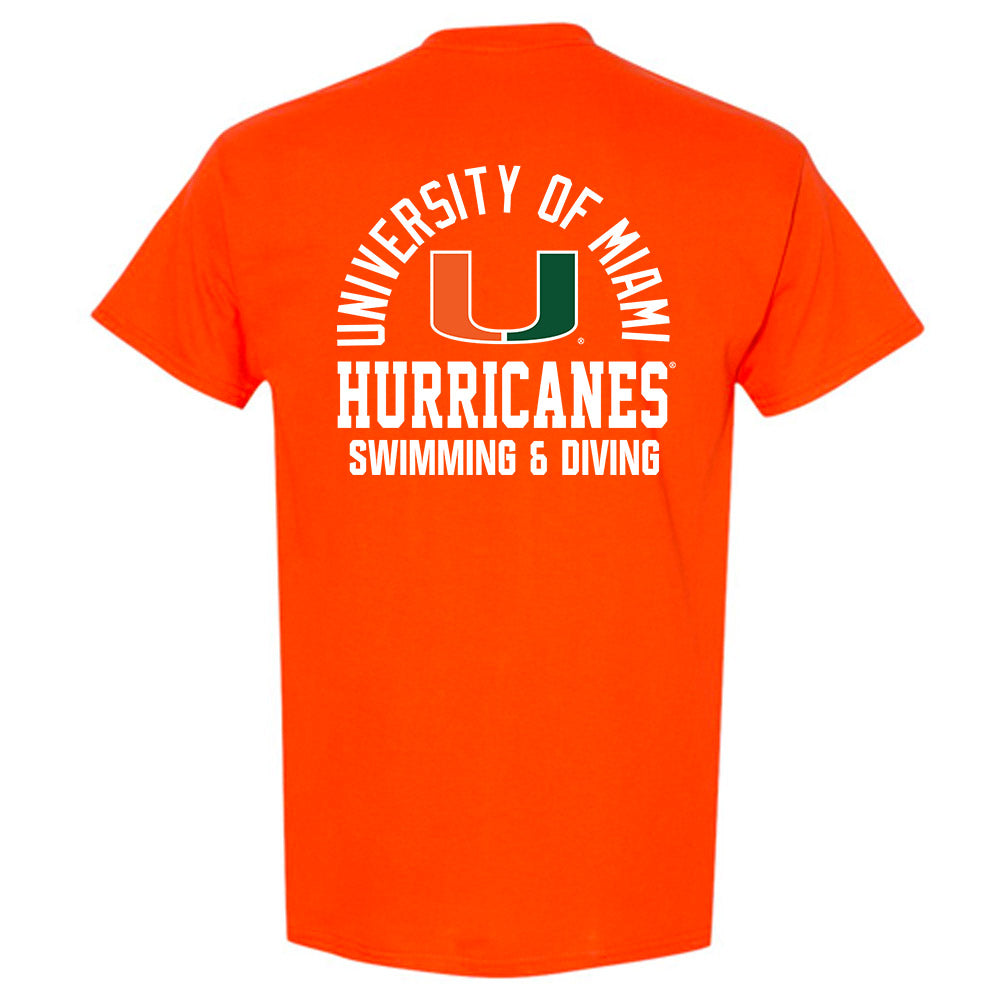 Miami - NCAA Women's Swimming & Diving : Leah Treglia - Classic Shersey T-Shirt-1