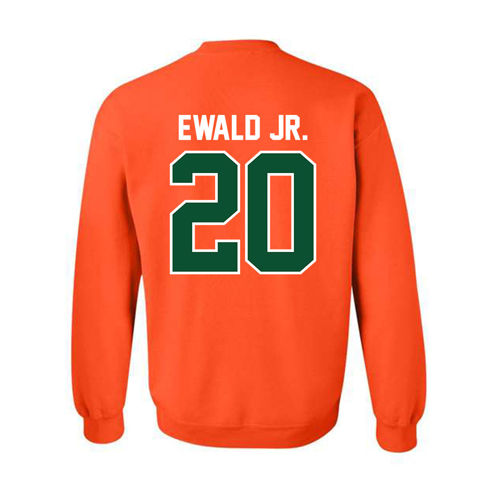 Miami - NCAA Football : Chris Ewald Jr. - Classic Shersey Crewneck Sweatshirt-1